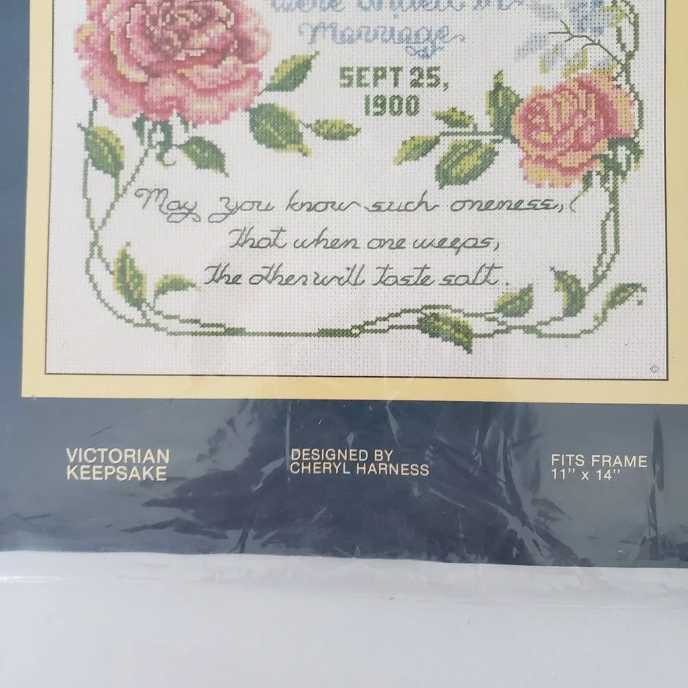 Victorian Keepsake Counted Cross Stitch Kit  By Sunset  2987 Cheryl Harness